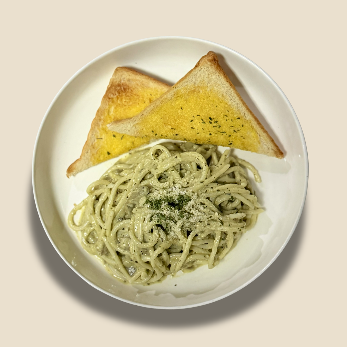 Tuna Pesto Carbonara